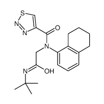 1,2,3-Thiadiazole-4-carboxamide,N-[2-[(1,1-dimethylethyl)amino]-2-oxoethyl]-N-(5,6,7,8-tetrahydro-1-naphthalenyl)-(9CI)结构式