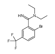 2-bromo-N,N-diethyl-5-(trifluoromethyl)benzenecarboximidamide Structure