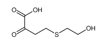 4-(2-hydroxyethylsulfanyl)-2-oxobutanoic acid结构式
