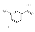 Pyridinium, 3-carboxy-1-methyl-, iodide Structure