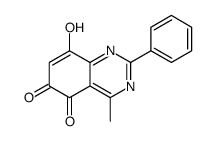 8-hydroxy-4-methyl-2-phenylquinazoline-5,6-dione Structure