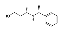 (3S)-3-methyl-3-[((1S)-1-phenylethyl)amino]propan-1-ol结构式