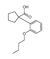 1-(2-butoxyphenyl)cyclopentane-1-carboxylic acid结构式