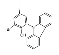2-bromo-6-carbazol-9-yl-4-methylphenol Structure