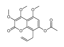 (3,4,5-trimethoxy-2-oxo-8-prop-2-enylchromen-7-yl) acetate结构式