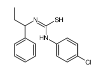1-(4-chlorophenyl)-3-(1-phenylpropyl)thiourea Structure