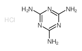 1,3,5-Triazine-2,4,6-triamine,hydrochloride (1:1)结构式