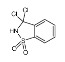 3,3-dichloro-2H-1,2-benzothiazole 1,1-dioxide结构式