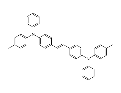 4-methyl-N-[4-[2-[4-(4-methyl-N-(4-methylphenyl)anilino)phenyl]ethenyl]phenyl]-N-(4-methylphenyl)aniline Structure