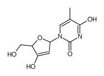 1-[4-hydroxy-5-(hydroxymethyl)-2,5-dihydrofuran-2-yl]-5-methylpyrimidine-2,4-dione Structure