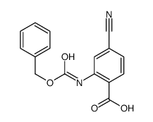 4-cyano-2-(phenylmethoxycarbonylamino)benzoic acid Structure