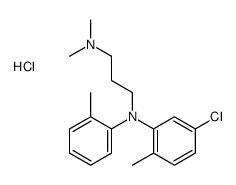 N'-(5-chloro-2-methylphenyl)-N,N-dimethyl-N'-(2-methylphenyl)propane-1,3-diamine,hydrochloride结构式