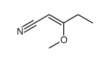 3-methoxypent-2-enenitrile Structure