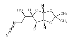 6-叠氮基-6-脱氧-1,2-O-异亚丙基-α-D-葡萄糖呋喃糖结构式