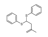 (3-methyl-1-phenylsulfanylbut-3-enyl)sulfanylbenzene结构式
