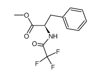 (R)-(+)-methyl N-(trifluoroacetyl)phenylalaninate结构式