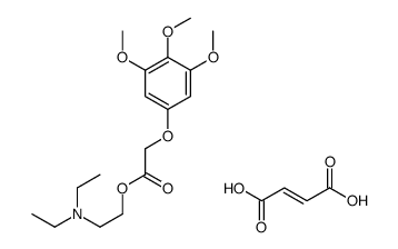 diethyl-[2-[2-(3,4,5-trimethoxyphenoxy)acetyl]oxyethyl]azanium,(Z)-4-hydroxy-4-oxobut-2-enoate结构式