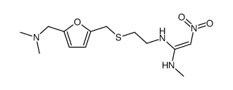 (Z)-N-[2-[[[5-(dimethylamino)methyl-2-furanyl]methyl]thio]ethyl]-N'-methyl-2-nitro-1,1-ethenediamine Structure
