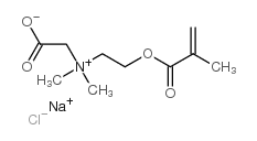 (carboxymethyl)[2-(methacryloyloxy)ethyl]dimethylammonium chloride, sodium salt结构式