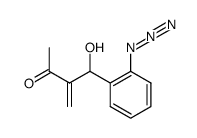 3-[(2-azidophenyl)hydroxymethyl]-3-buten-2-one结构式
