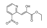 ethyl (2Z)-2-hydroxy-3-(3-nitropyridin-2-yl)acrylate结构式