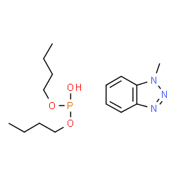 dibutyl hydrogen phosphite, compound with methyl-1H-benzotriazole (1:1) structure