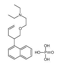 N,N-diethyl-2-(2-naphthalen-1-ylpent-4-enoxy)ethanamine,phosphoric acid Structure