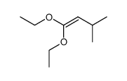 1,1-diethoxy-3-methyl-but-1-ene结构式