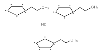 tris(isopropylcyclopentadienyl)neodymium structure