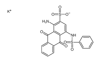 potassium,1-amino-4-(benzenesulfonamido)-9,10-dioxoanthracene-2-sulfonate结构式