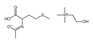 2-hydroxyethyl(trimethyl)ammonium N-acetyl-DL-methionate结构式