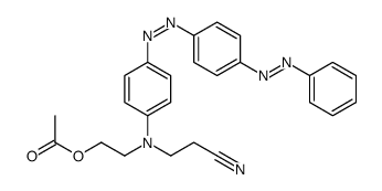 3-[[2-(Acetyloxy)ethyl][4-[[4-(phenylazo)phenyl]azo]phenyl]amino]propanenitrile结构式
