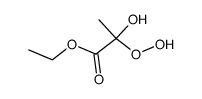 α-hydroxy-α-(ethoxycarbonyl)ethyl hydroperoxide Structure