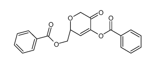 2H-Pyran-3(6H)-one, 4-(benzoyloxy)-6-(benzoyloxy)methyl-, (6S)-结构式