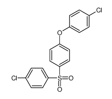 1-(4-chlorophenoxy)-4-(4-chlorophenyl)sulfonylbenzene结构式