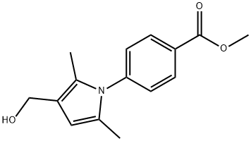 4-[3-(hydroxymethyl)-2,5-dimethyl-1h-pyrrol-1-yl]-benzoic acid methyl ester Structure
