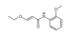 N-(3-ethoxyacryloyl)-o-anisidine结构式