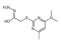 2-[4-(dimethylamino)-6-methylpyrimidin-2-yl]sulfanylacetohydrazide Structure