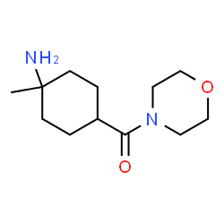 Morpholine, 4-[(trans-4-amino-4-methylcyclohexyl)carbonyl]- (9CI) Structure