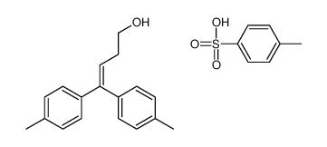 4,4-bis(4-methylphenyl)but-3-en-1-ol,4-methylbenzenesulfonic acid Structure