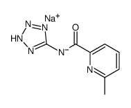 sodium,(6-methylpyridine-2-carbonyl)-(2H-tetrazol-5-yl)azanide结构式