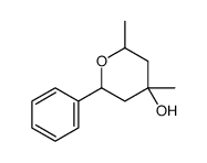 tetrahydro-2,4-dimethyl-6-phenyl-2H-pyran-4-ol结构式