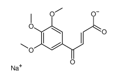 2-Butenoic acid, 4-oxo-4-(3,4,5-trimethoxyphenyl)-, sodium salt, (E)-结构式