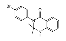 3-(4-bromophenyl)-2,2-dimethyl-1H-quinazolin-4-one结构式