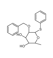 苯基-α-O-苄基-1-硫代-α-L-鼠李吡喃糖苷结构式
