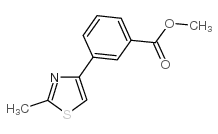 3-(2-甲基-4-噻唑)-苯甲酸甲酯结构式