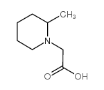 (2-甲基哌啶-1-基)乙酸结构式