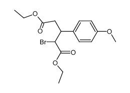 2-bromo-3-(4-methoxy-phenyl)-glutaric acid diethyl ester Structure