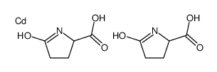 bis(5-oxo-DL-prolinato-N1,O2)cadmium结构式