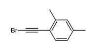 1-(bromoethynyl)-2,4-dimethylbenzene结构式